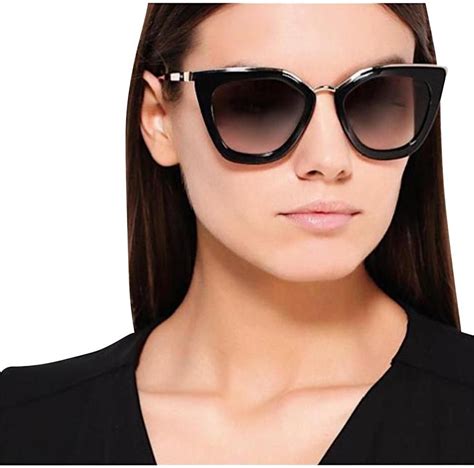 women's black prada sunglasses|Prada sunglasses black and gold.